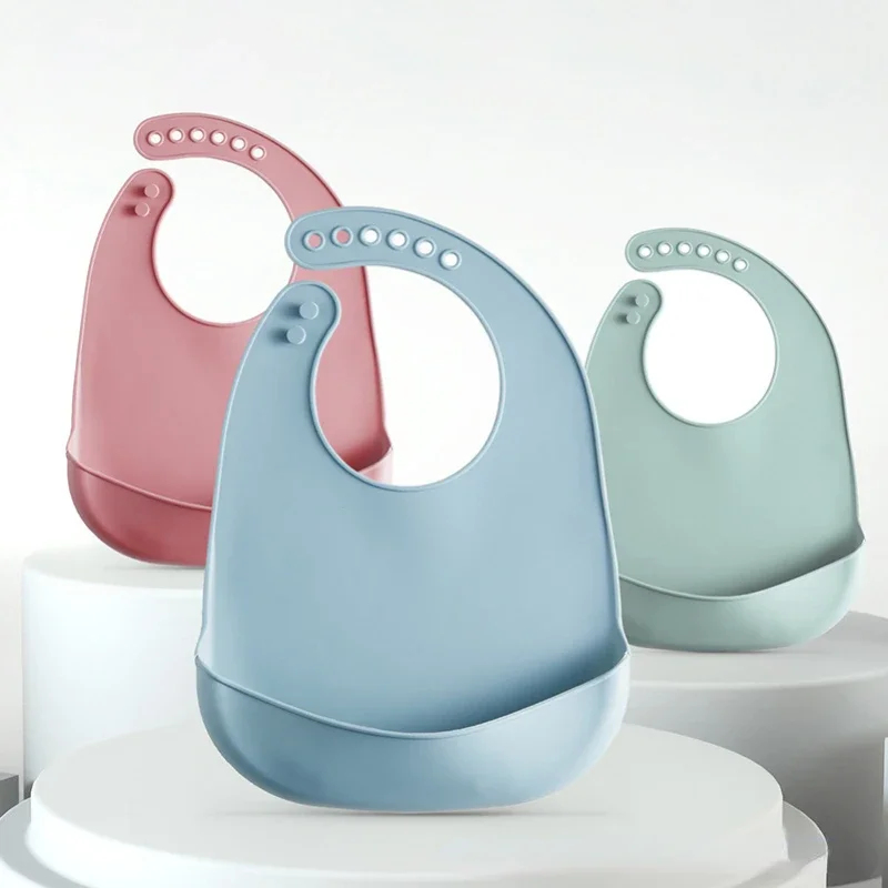 Baby Nursery Things - 1-3 bavoirs réglables imperméables pour bébé,