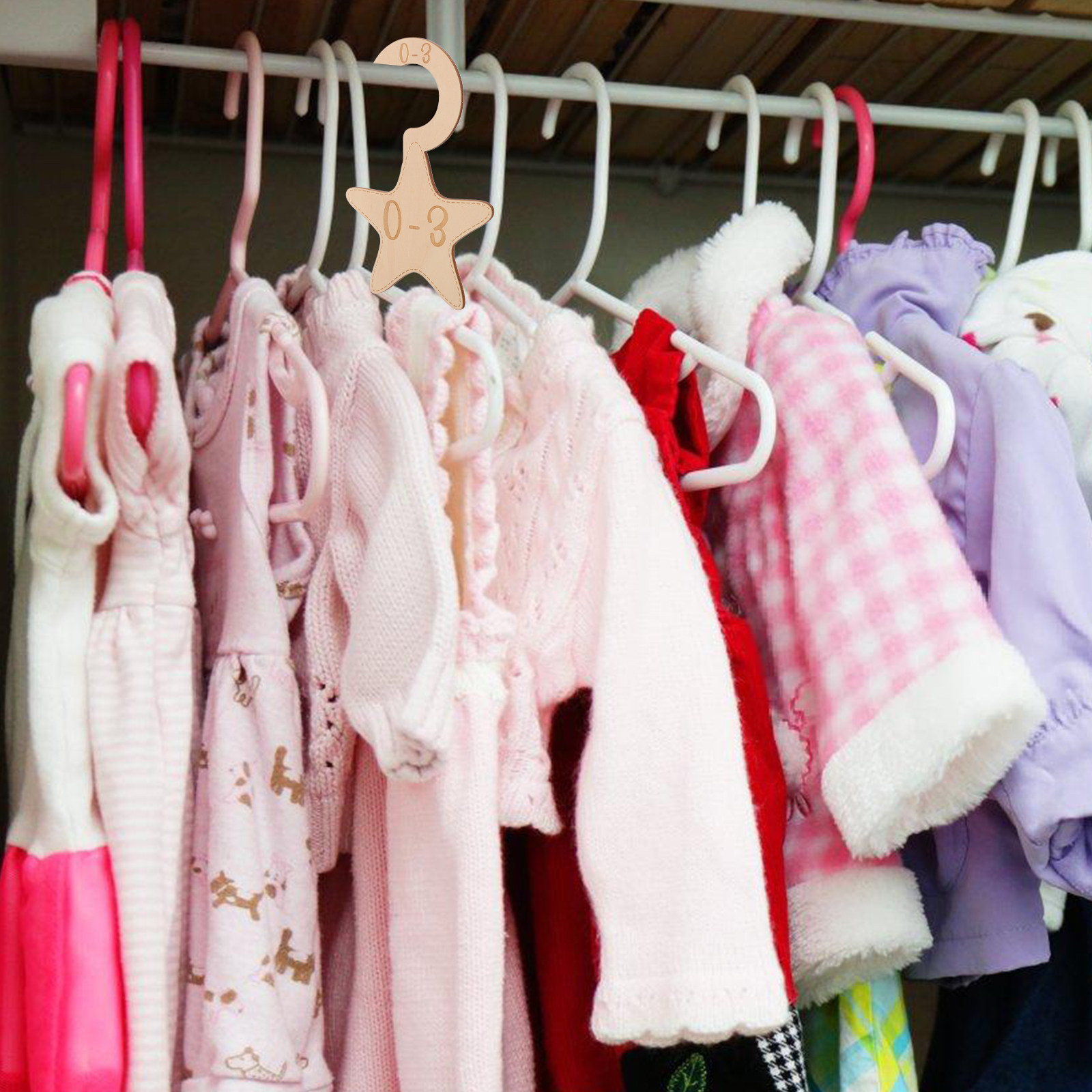 Closet Organizer Baby - Ensemble de 7 séparateurs de placard