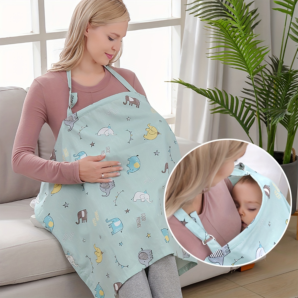 Nursing Cover Breastfeeding - Écharpe de couverture d'allaitement de maternité,