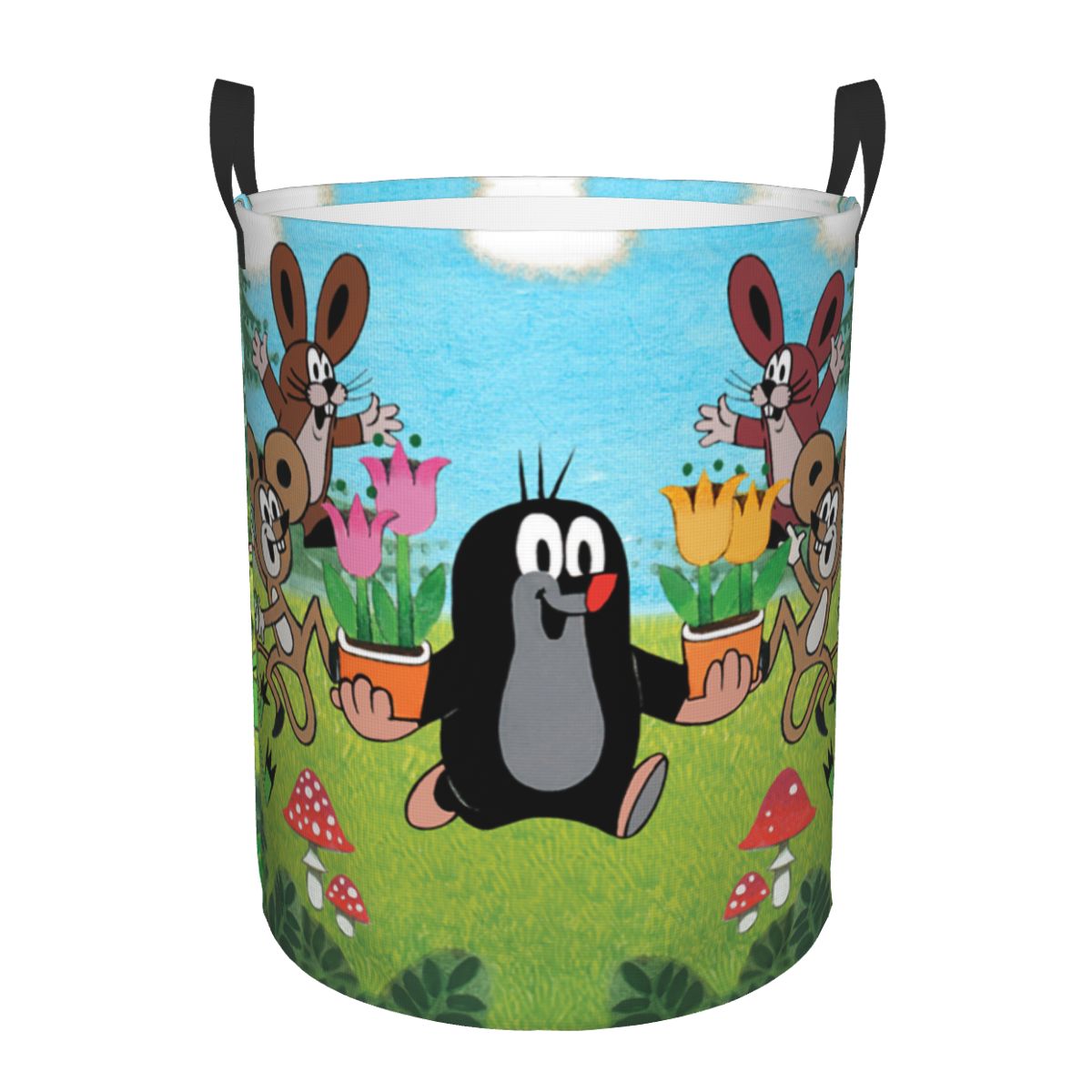 Baby Nursery Things - Mir à linge pliable Happy Mole