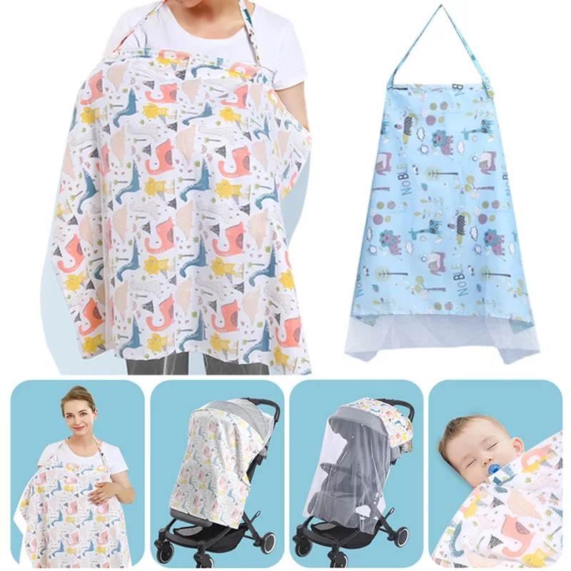 Nursing Cover Breastfeeding - Juste d'Allaitement 100% Coton pour Bébé,