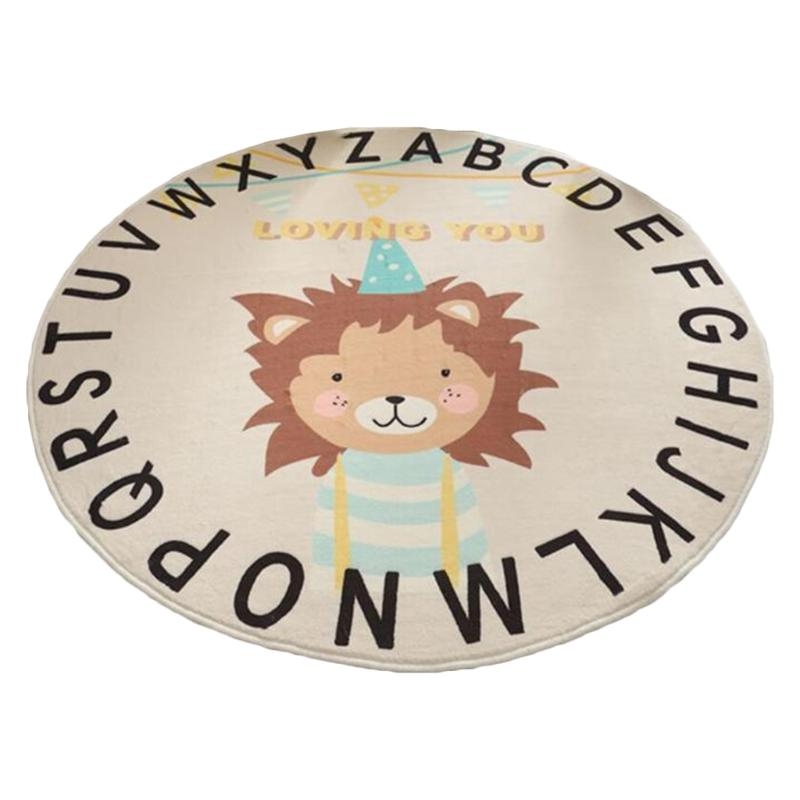 Baby Nursery Carpet - Y4UD – tapis jeu rond imprimé