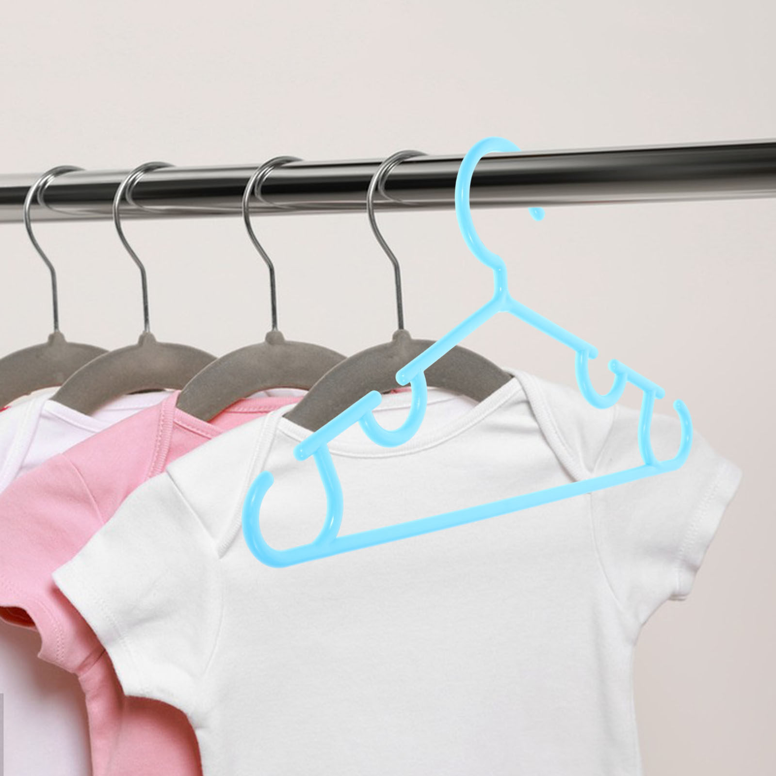 Closet Organizer Baby - Lot de 10 cintres robustes antidérapants