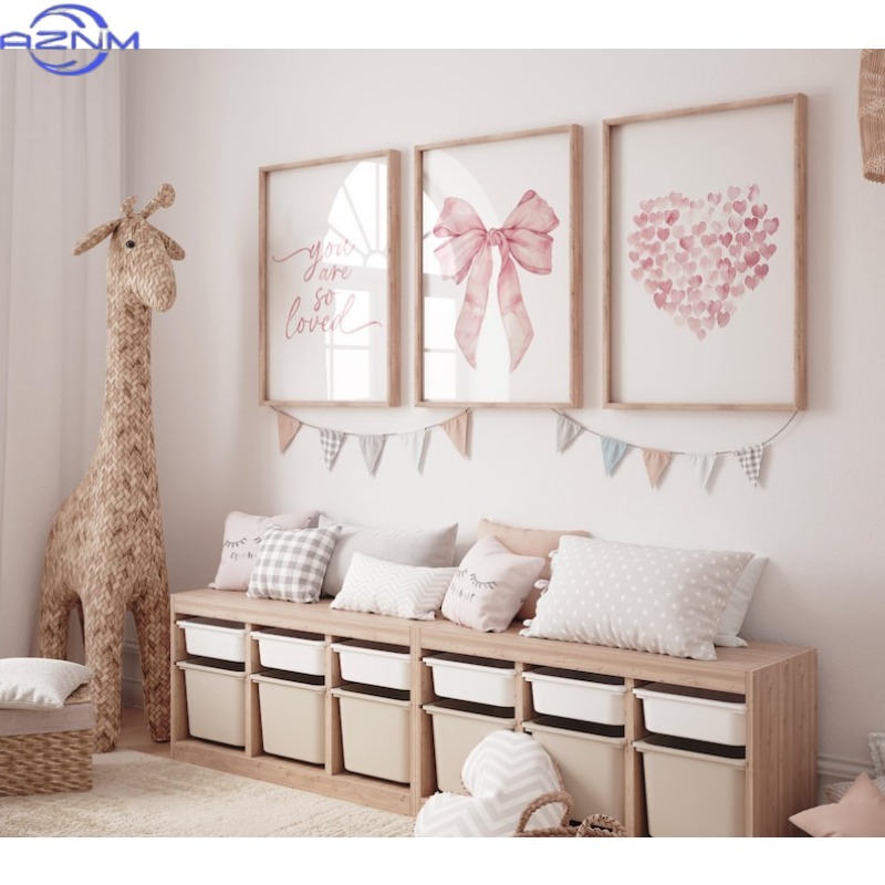 Baby Nursery Wall Art - 3 pièces (affiches sur toile non