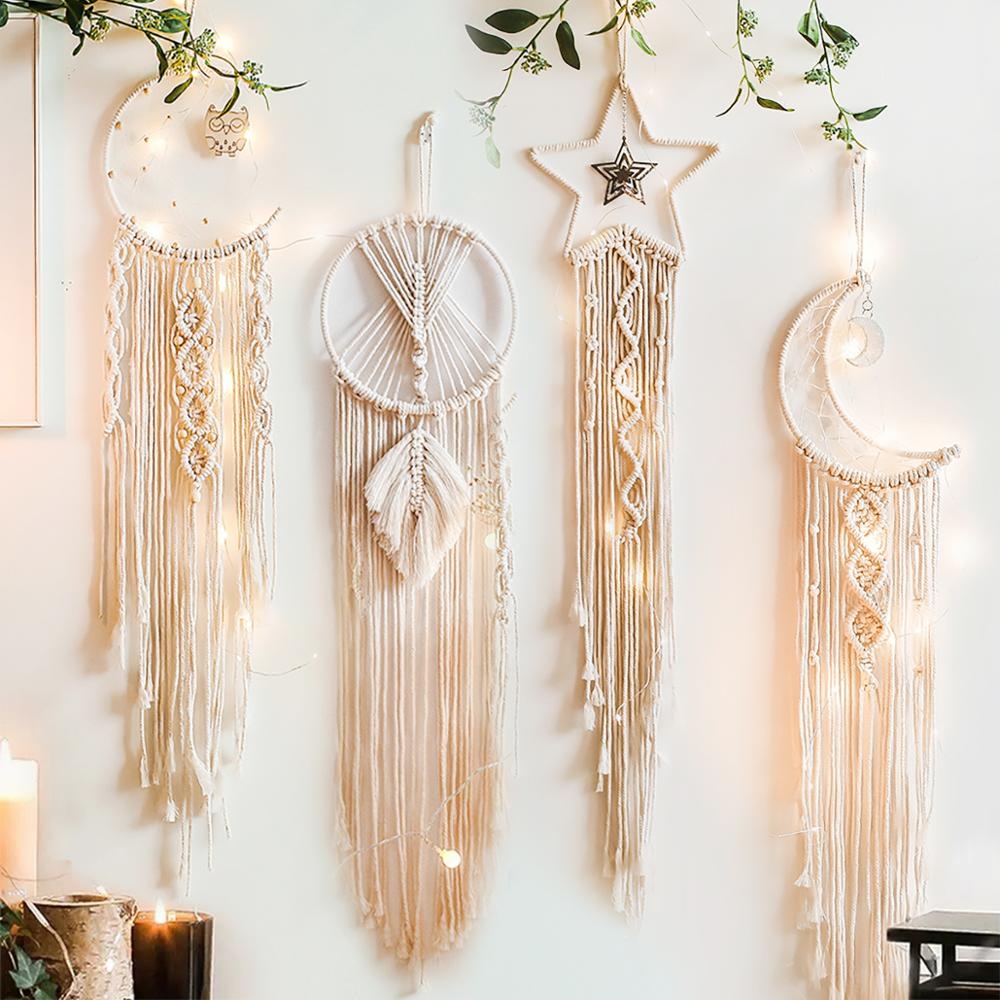 Baby Nursery Modern - Attrape-rêves en macramé Boho, décoration de