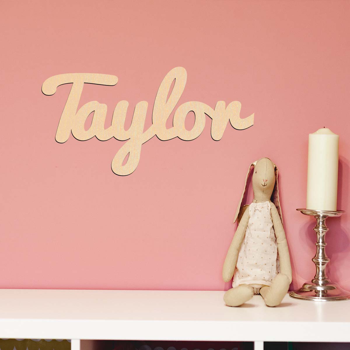 Baby Name Wall Art - Décorations artistiques personnalisées avec étiquettes nominatives