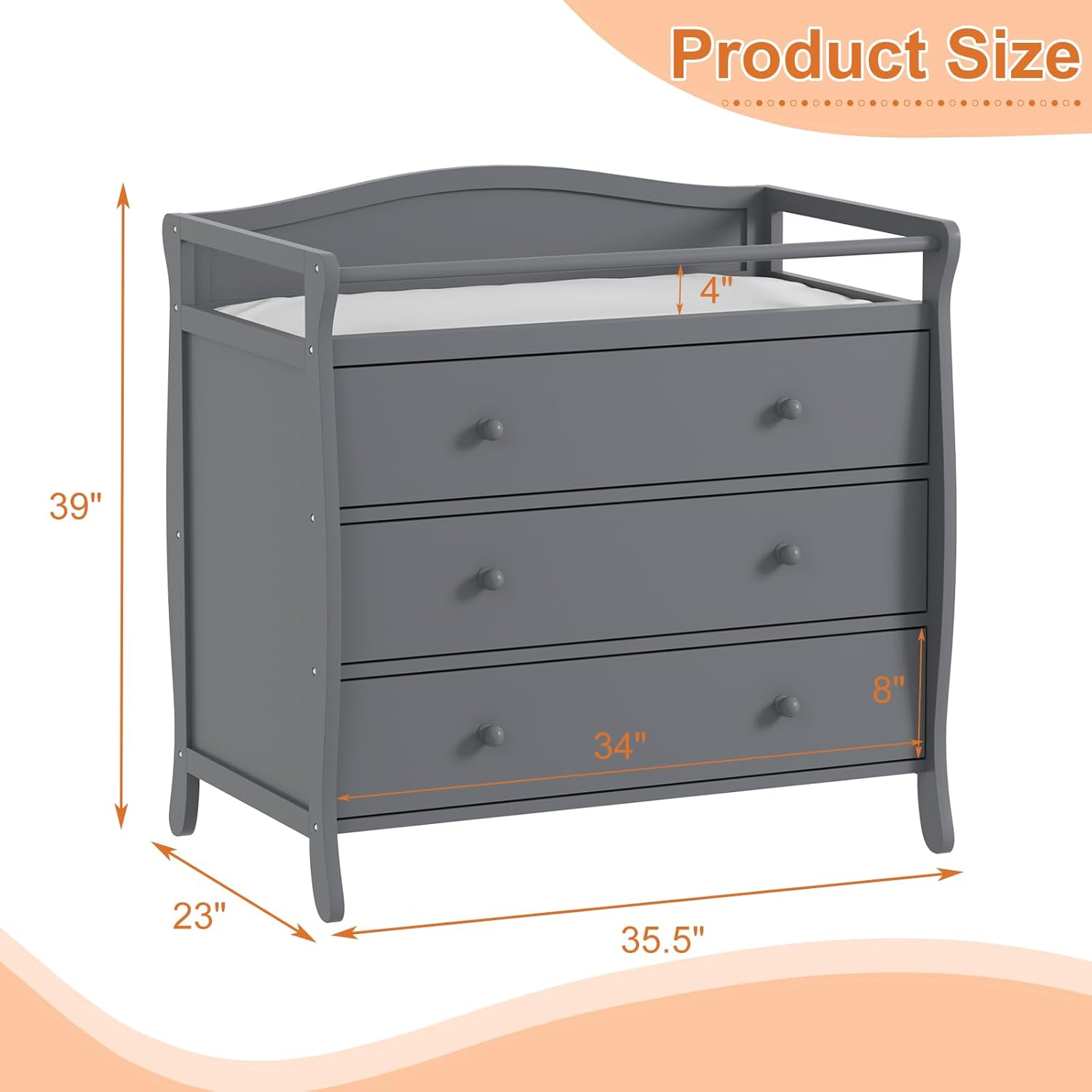 Table à langer pour bébé à 3 t - Baby Nursery Table avis et prix
