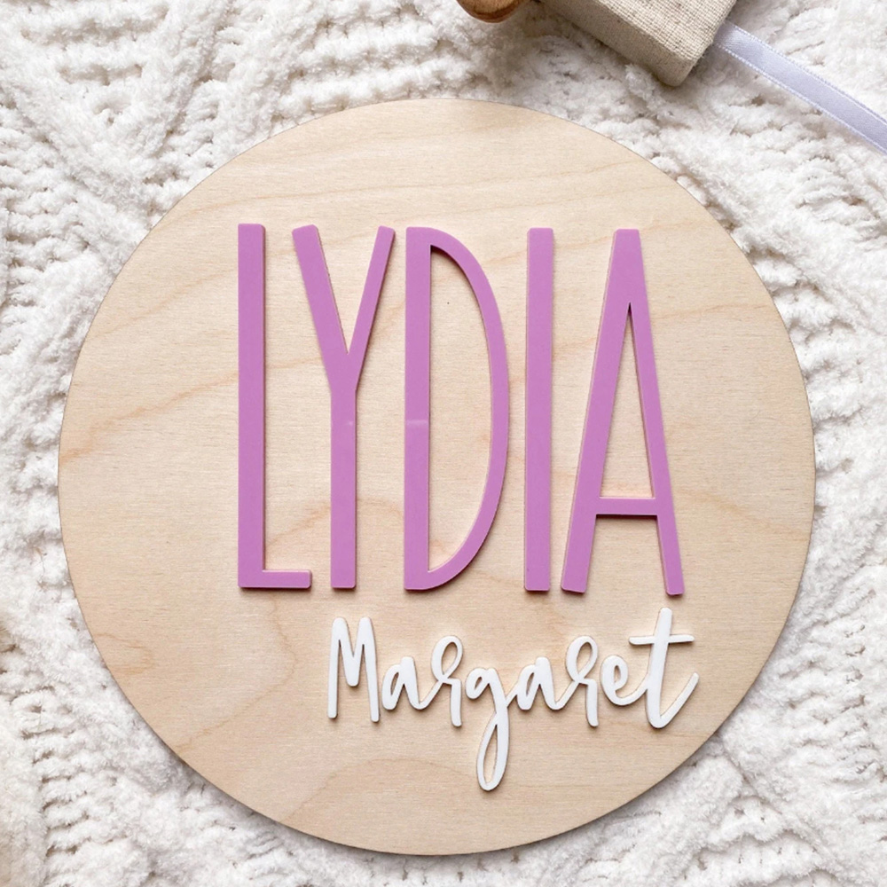 Plaque d'annonce de naissance  - Baby Nursery Name avis et prix