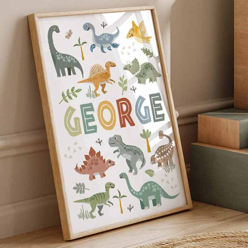 Toile d'art murale avec dinosa - Baby Nursery Wall Art avis et prix