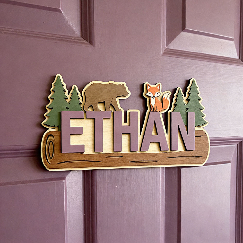 Plaque en bois personnalisée a - Baby Nursery Name avis et prix