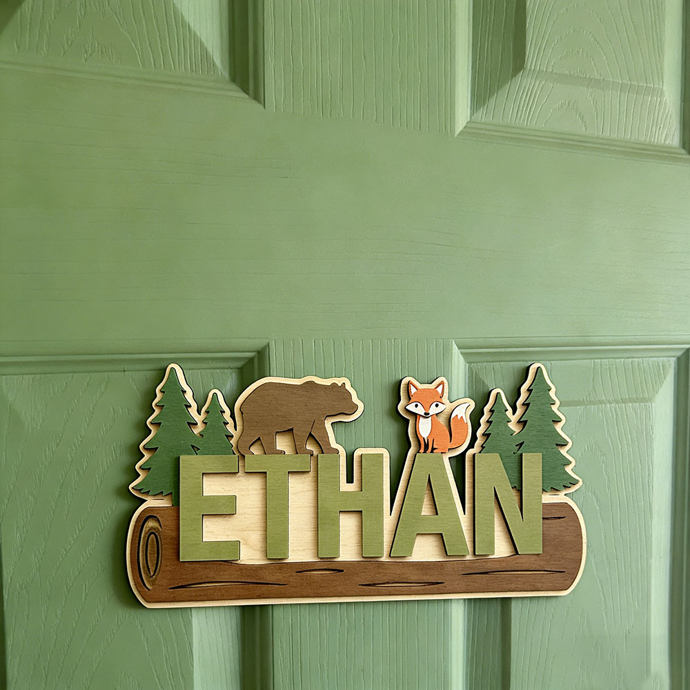 Plaque en bois personnalisée a - Baby Nursery Name avis et prix