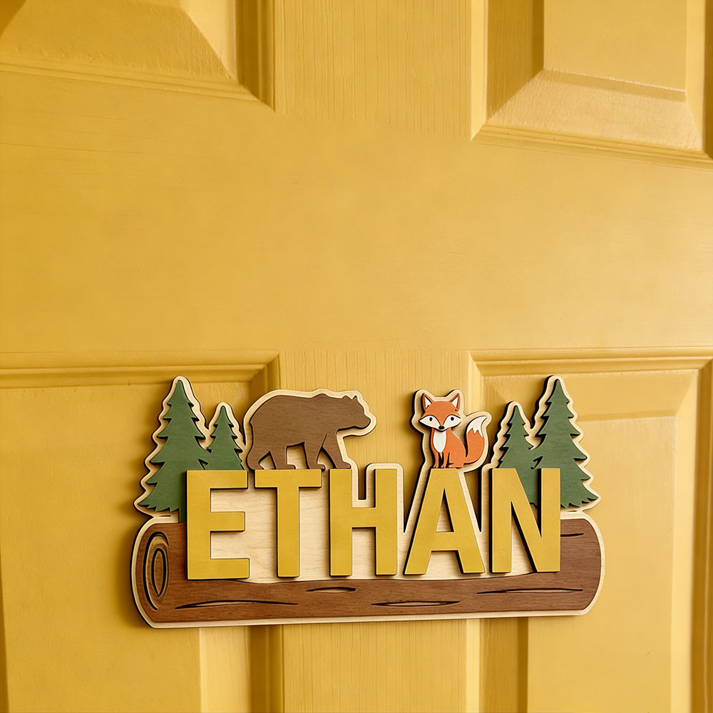 Plaque en bois personnalisée a - Baby Nursery Name avis et prix