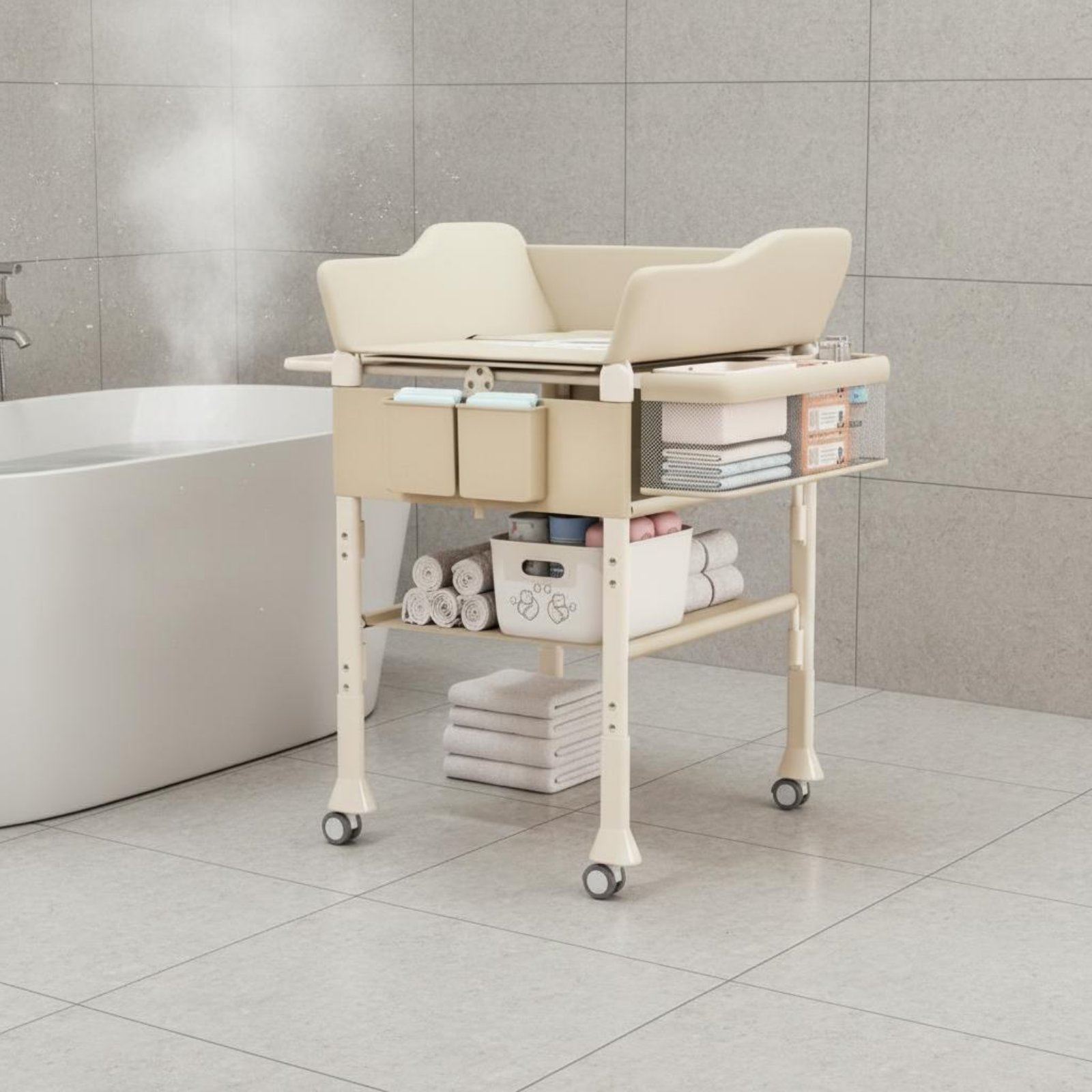 Table à langer et baignoire 2- - Baby Nursery Table avis et prix