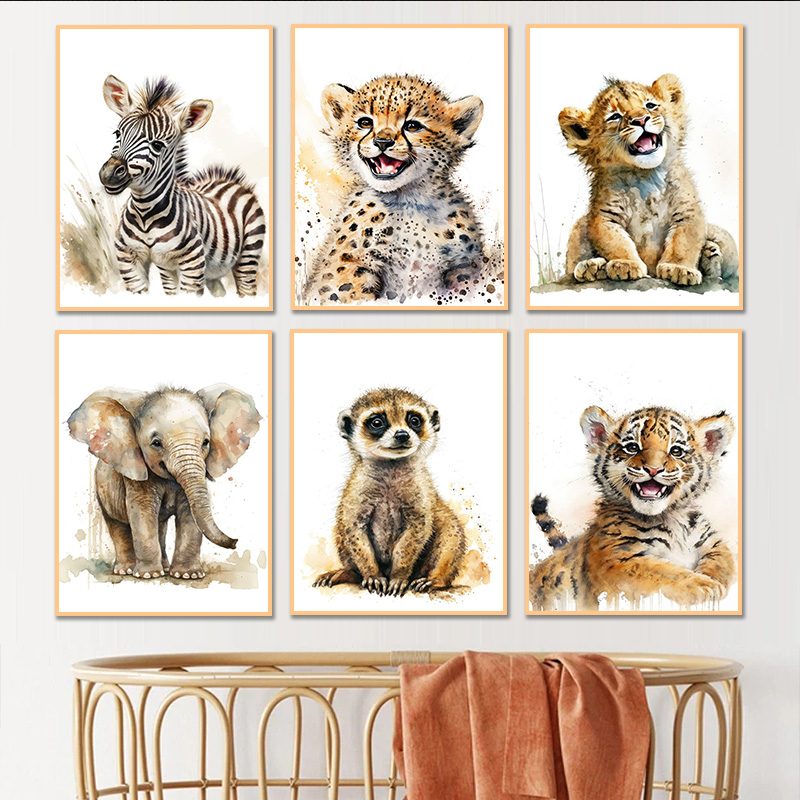 Affiche HD sur toile avec anim - Baby Zebra Nursery avis et prix