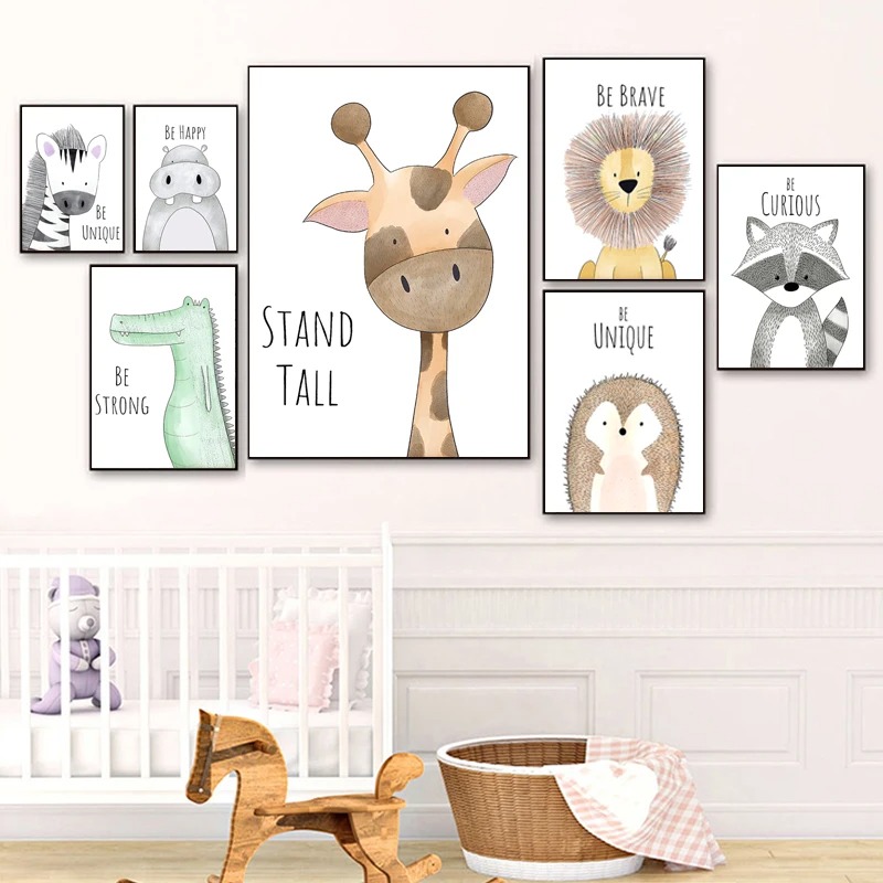 Peinture sur toile d'animaux d - Baby Zebra Nursery avis et prix
