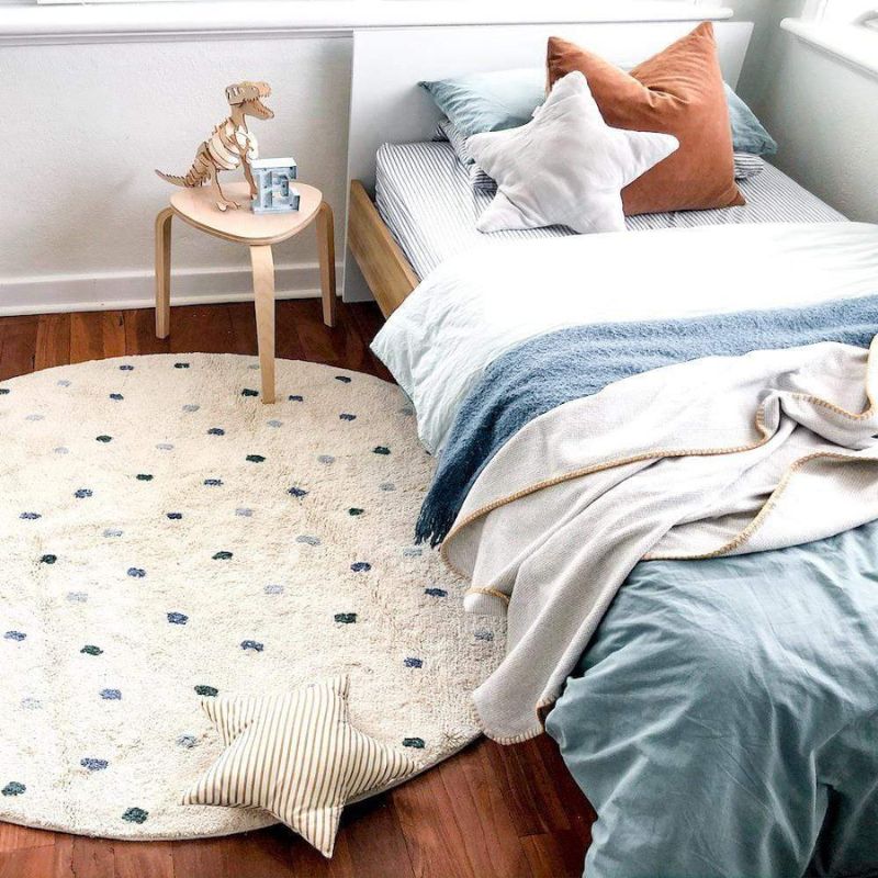 Tapis moelleux à pois pour enf - Baby Nursery Carpet avis et prix