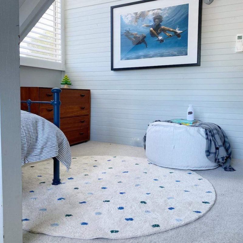 Tapis moelleux à pois pour enf - Baby Nursery Carpet avis et prix