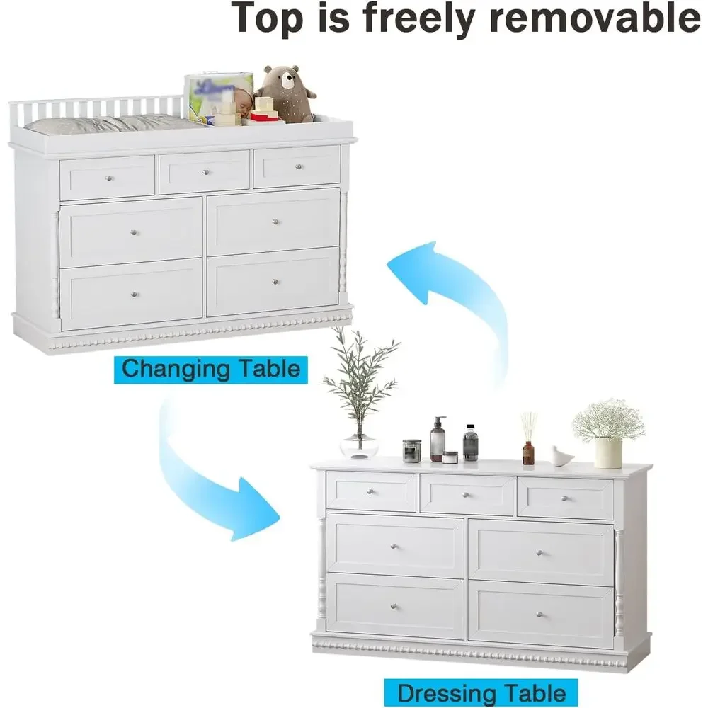 Commode pour bébé de 56,5 pouc - Baby Nursery Table avis et prix