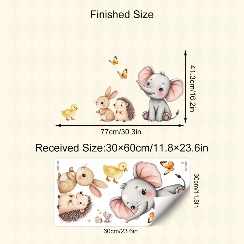 Autocollant mural d'animal de  - Baby Nursery Wall Art avis et prix