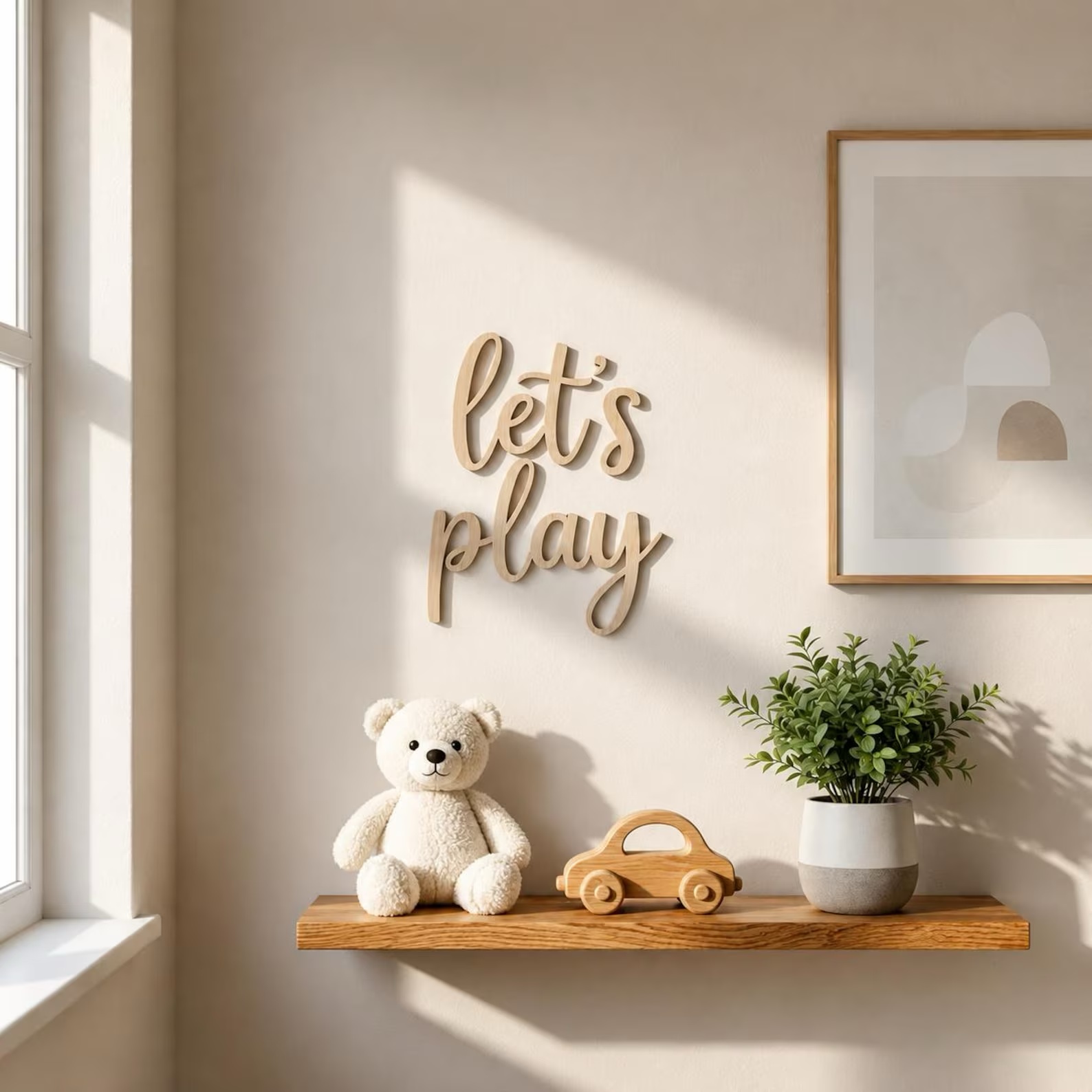 Panneau mural en bois « Let's  - Baby Nursery Wall Art avis et prix