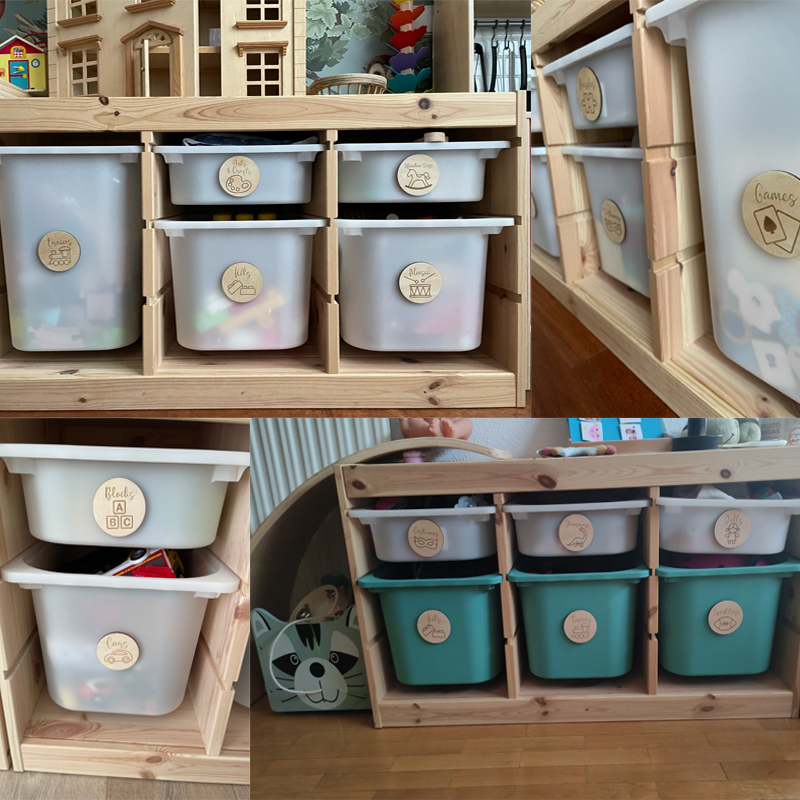 Étiquettes de rangement en boi - Baby Nursery Things avis et prix