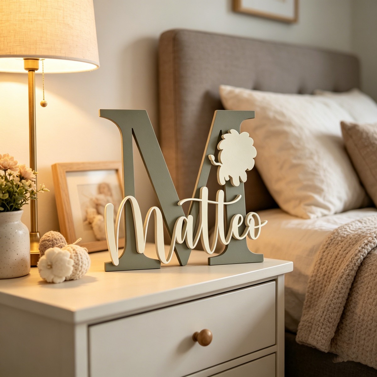 1 plaque nominative en bois pe - Baby Nursery Name avis et prix
