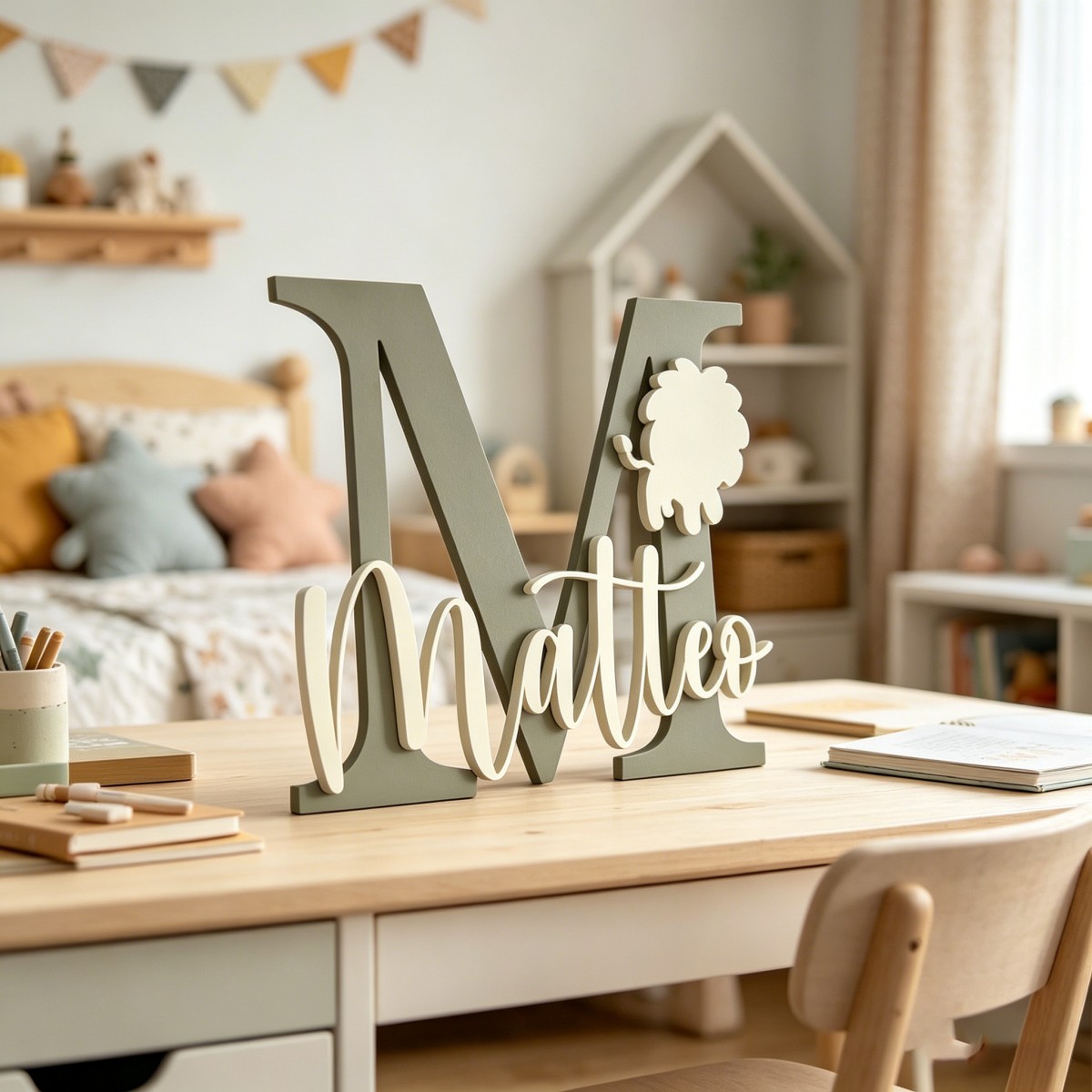 1 plaque nominative en bois pe - Baby Nursery Name avis et prix