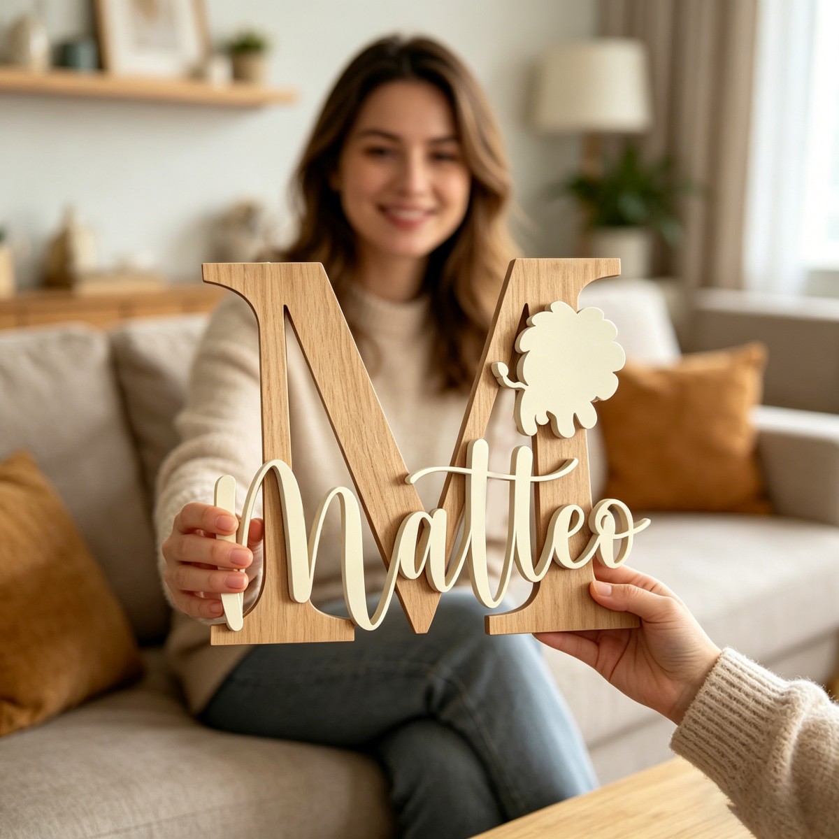 1 plaque nominative en bois pe - Baby Nursery Name avis et prix