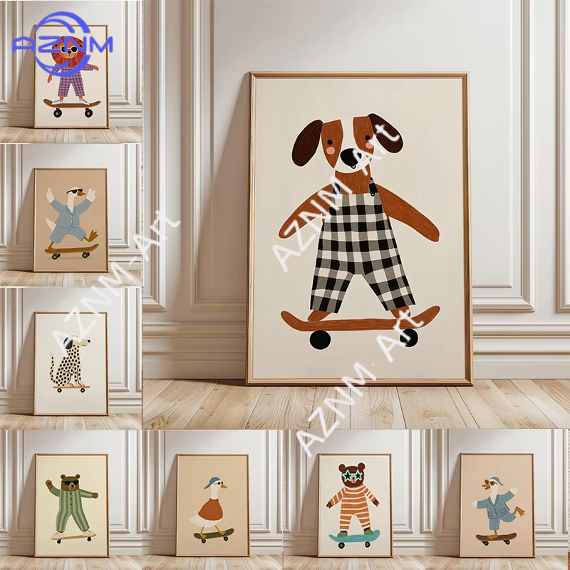 Affiche de skateboard amusante - Baby Nursery Things avis et prix