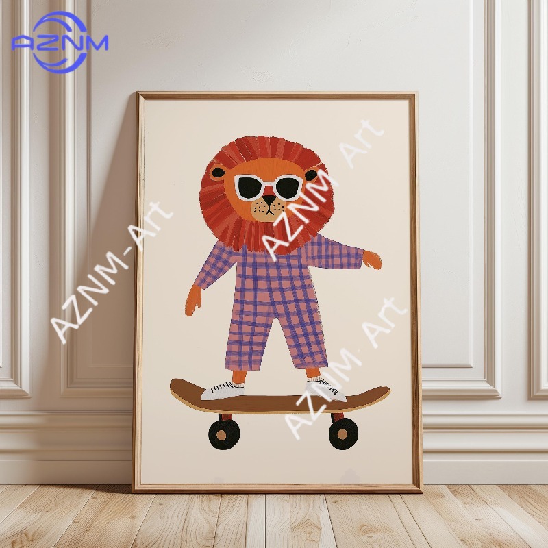 Affiche de skateboard amusante - Baby Nursery Things avis et prix