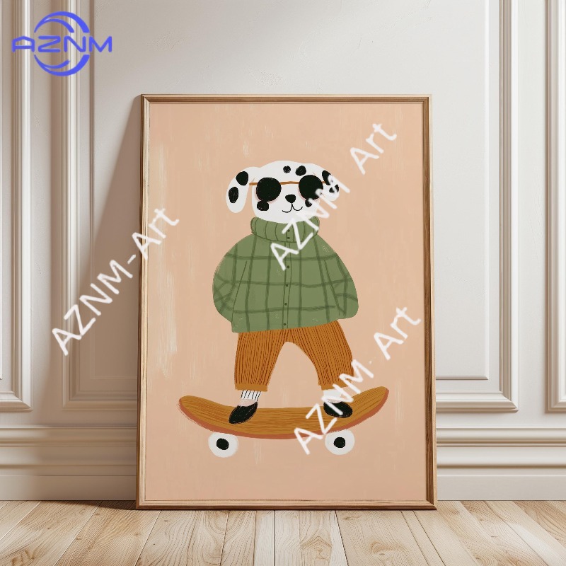 Affiche de skateboard amusante - Baby Nursery Things avis et prix