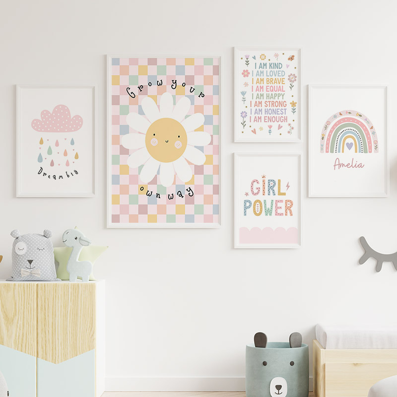 Toile d'art mural avec soleil, - Baby Nursery Modern avis et prix