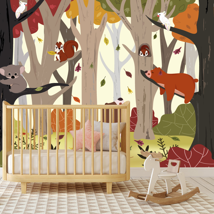 25+ papiers peints autocollant - Baby Nursery Jungle Wallpaper avis et prix